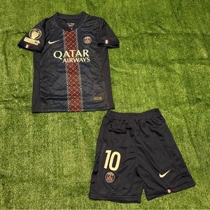 Ousmane Dembele #10 Paris Saint Germain Home Kids Jersey 25/26